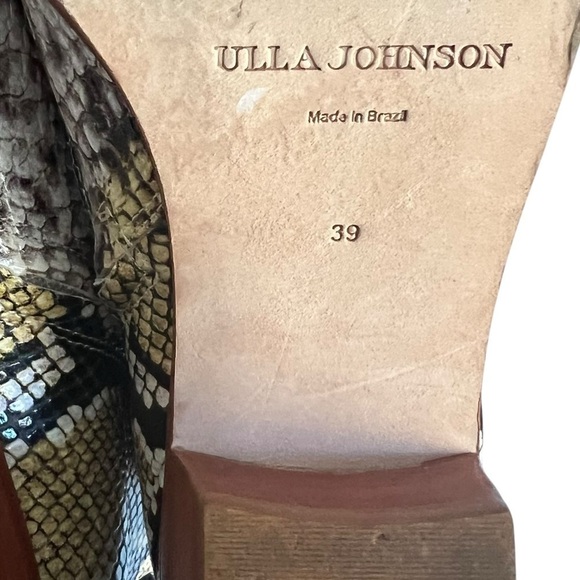 Ulla Johnson Cruz Snakeskin Leather Boot in Honey Size 39 - Picture 15 of 16